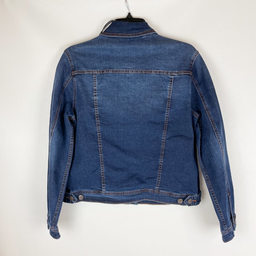 Nanette Lepore Denim Jacket M Fiona Wash - Picture 2 of 8